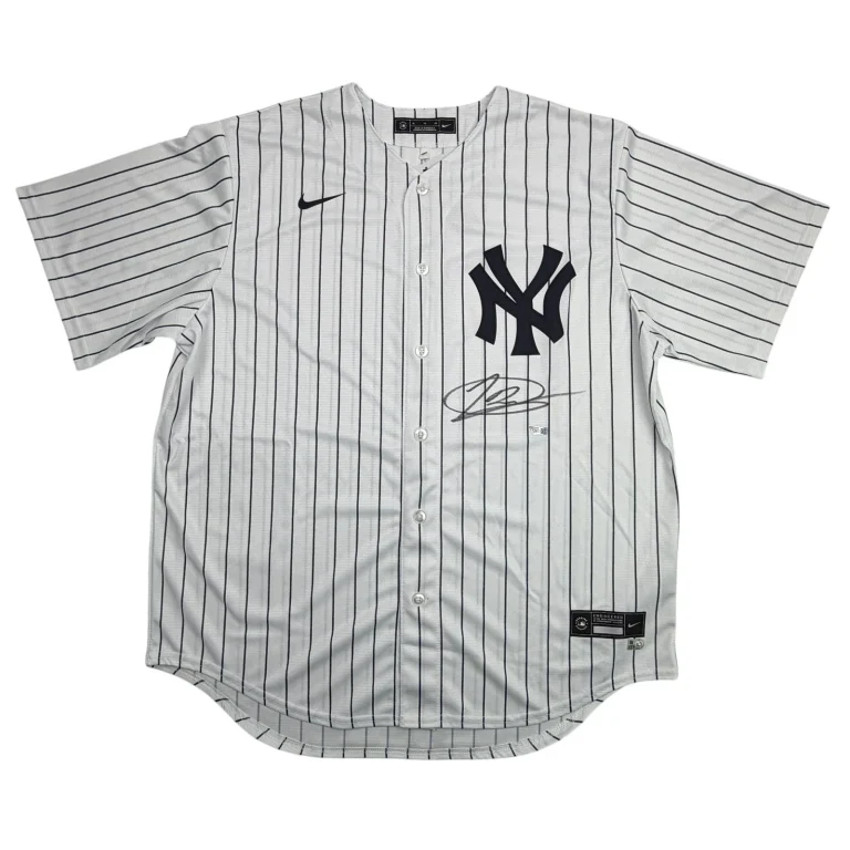 Autographed/Signed Jasson Dominguez Yankees Auth Jersey Fanatics & MLB COA