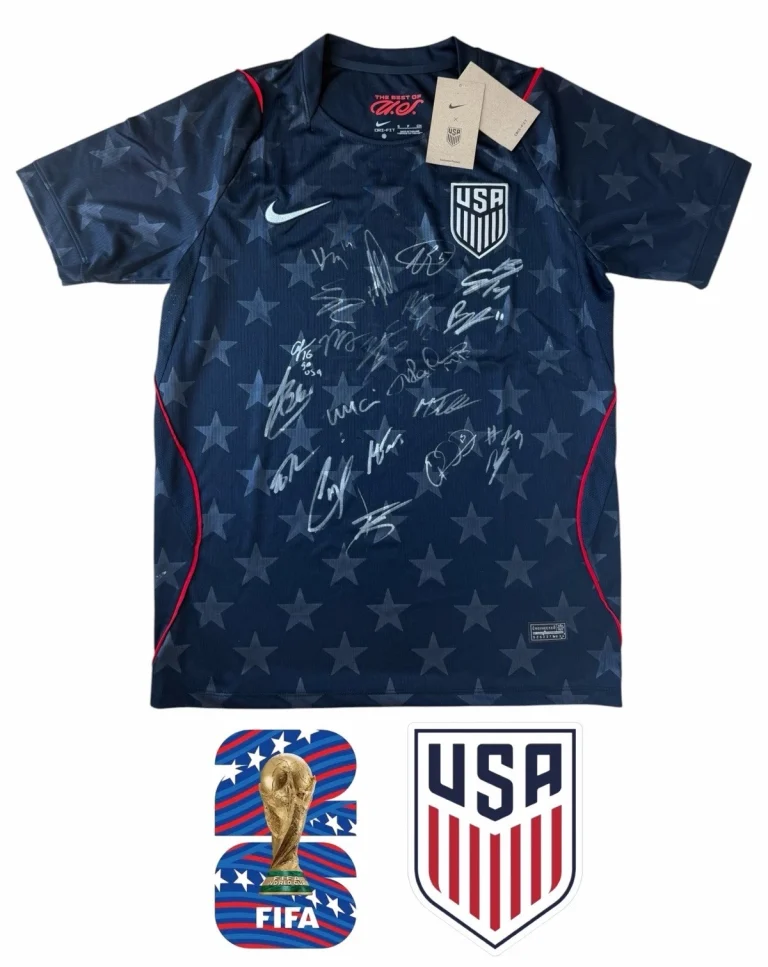 2026 USMNT FIFA World Cup Signed Team Jersey 20 AUTOS PULISIC McKENNIE ++ USA