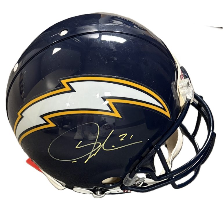 LaDainian Tomlinson Signed Auto Full Size Chargers Riddell Proline Helmet JSA