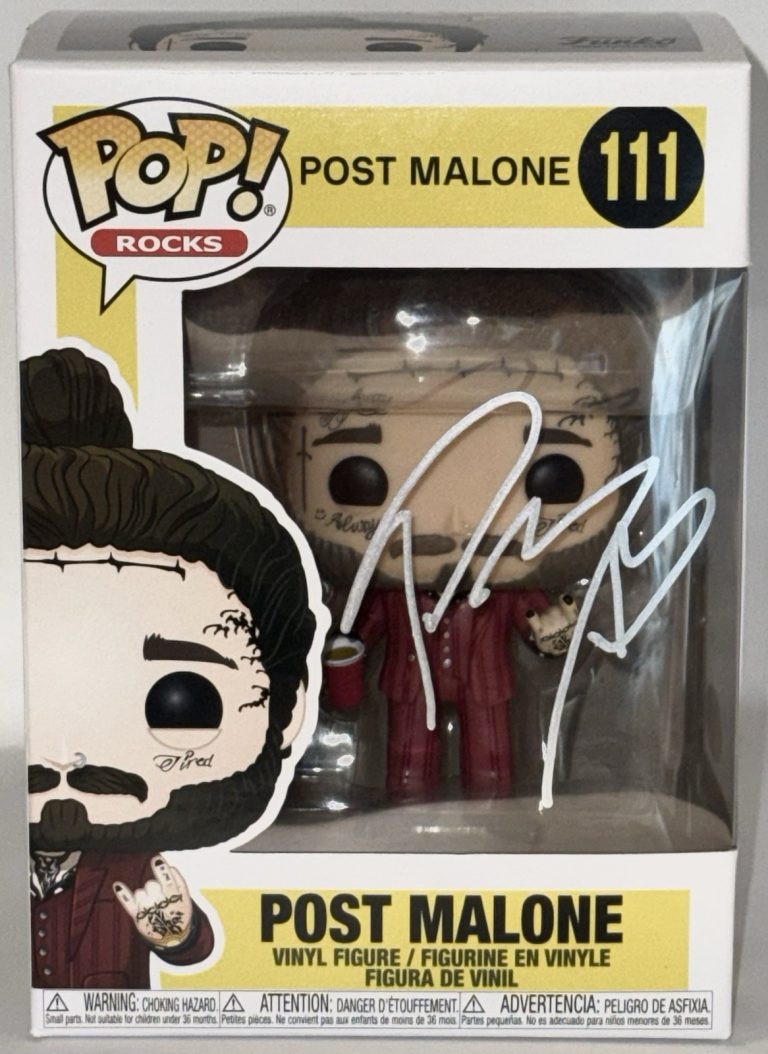 Post Malone Signed Autographed Funko Pop Austin JSA COA #111 Beer Bongs