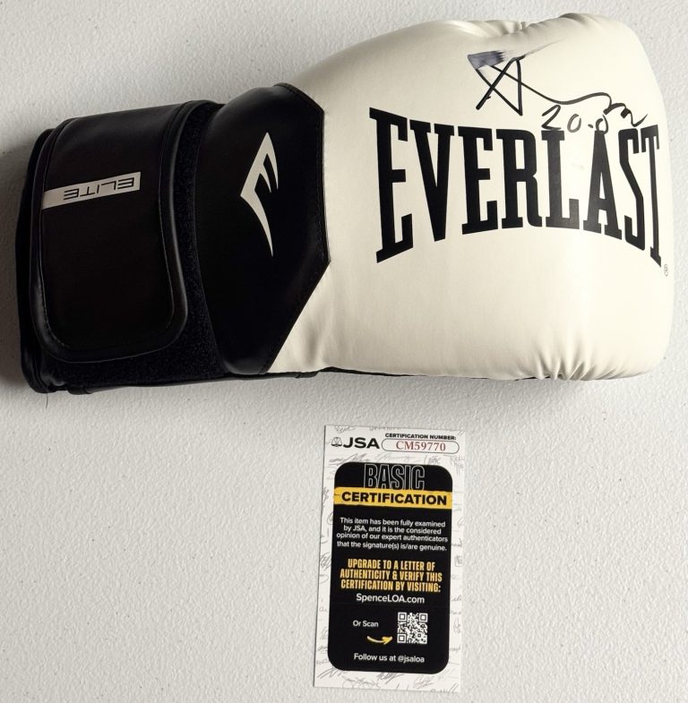 Abdullah Mason Signed Autographed Red Everlast Boxing Glove JSA COA