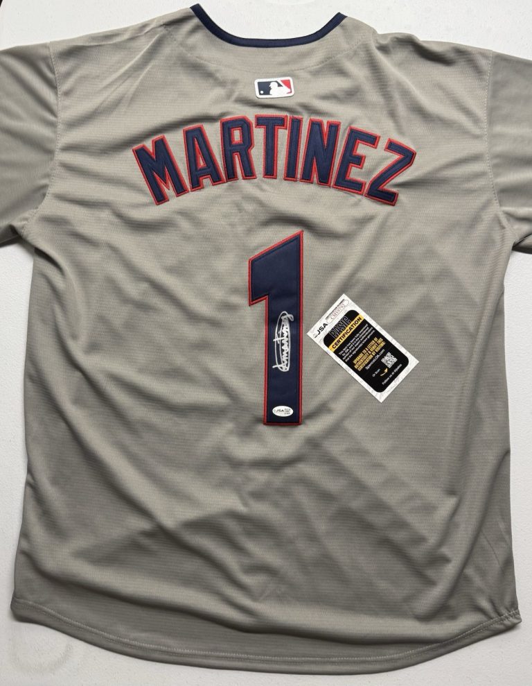 Angel Martinez Signed Autographed Cleveland Guardians Jersey JSA COA