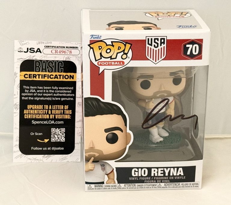Gio Reyna signed Team USA Soccer #70 Funko Pop autographed World Cup JSA