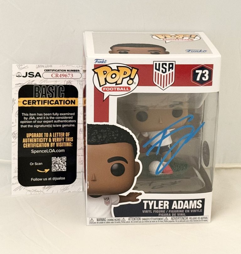 Tyler Adams signed Team USA Soccer #73 Funko Pop autographed World Cup JSA