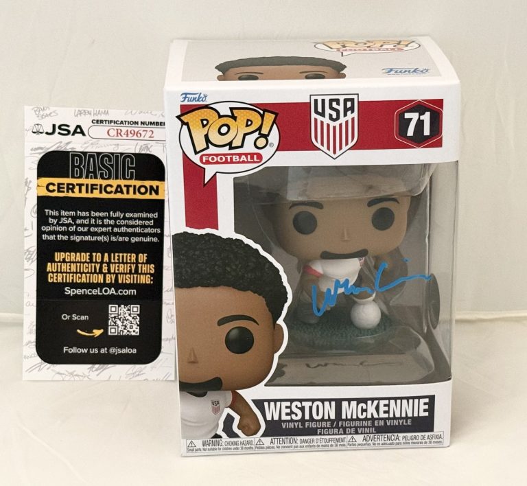 Weston McKennie signed Team USA Soccer #71 Funko Pop autographed World Cup JSA
