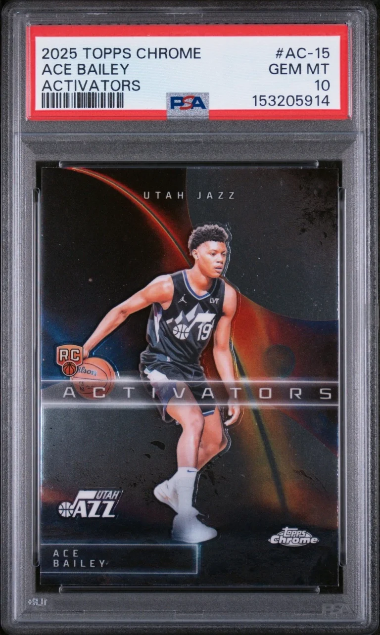 Graded 2025 Topps Chrome Ace Bailey #AC-15 Activators Rookie RC Card PSA 10