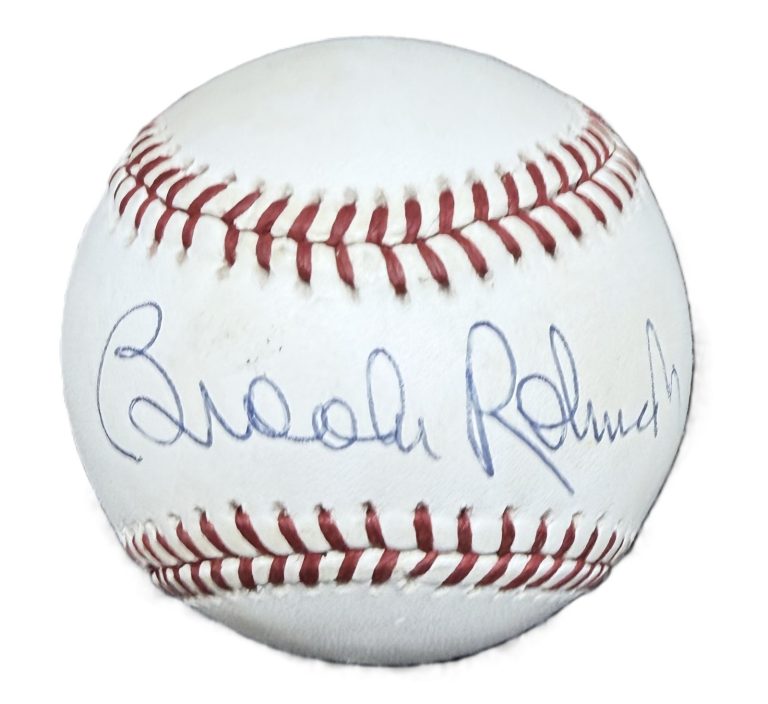 Brooks Robinson Signed Auto OAL Baseball Baltimore Orioles Vintage JSA COA HOF