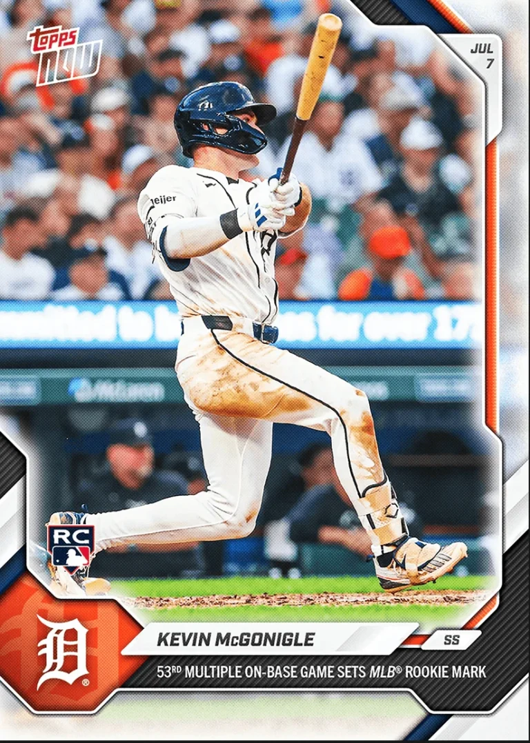 2026 Topps Now Kevin McGonigle #427 Detroit Tigers Rookie RC Baseball Card
