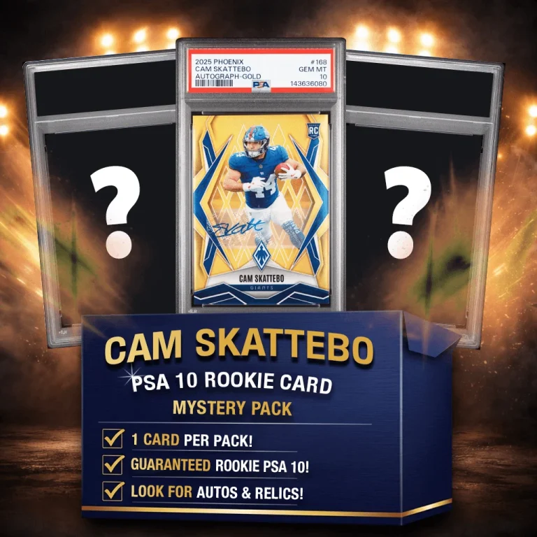Cam Skattebo PSA 10 Graded Rookie Football Card Mystery Box