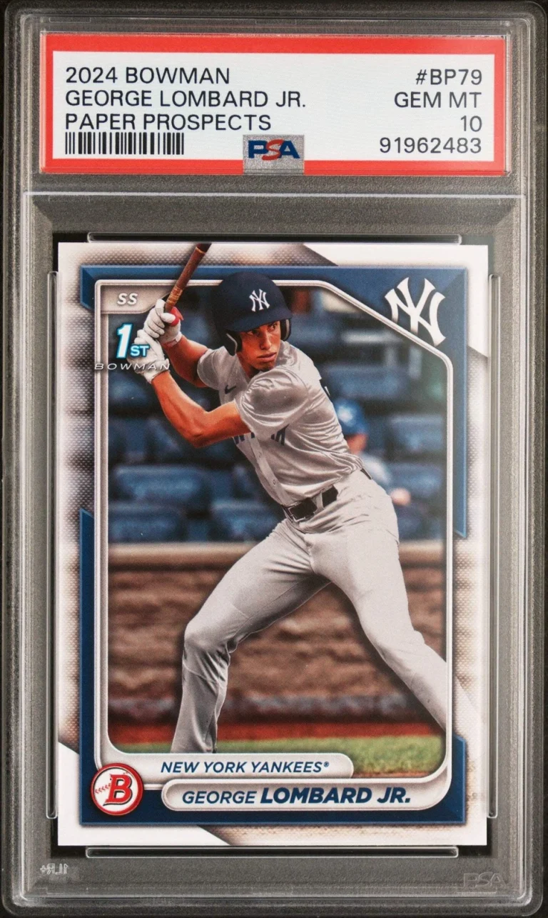 Graded 2024 Bowman George Lombard Jr #BP79 Paper Prospects Baseball Card PSA 10