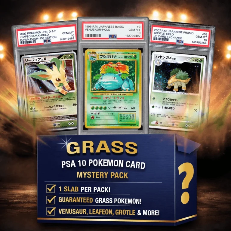 Grass Energy Type Pokemon PSA 10 Graded Card Mystery Box Trading Card Game