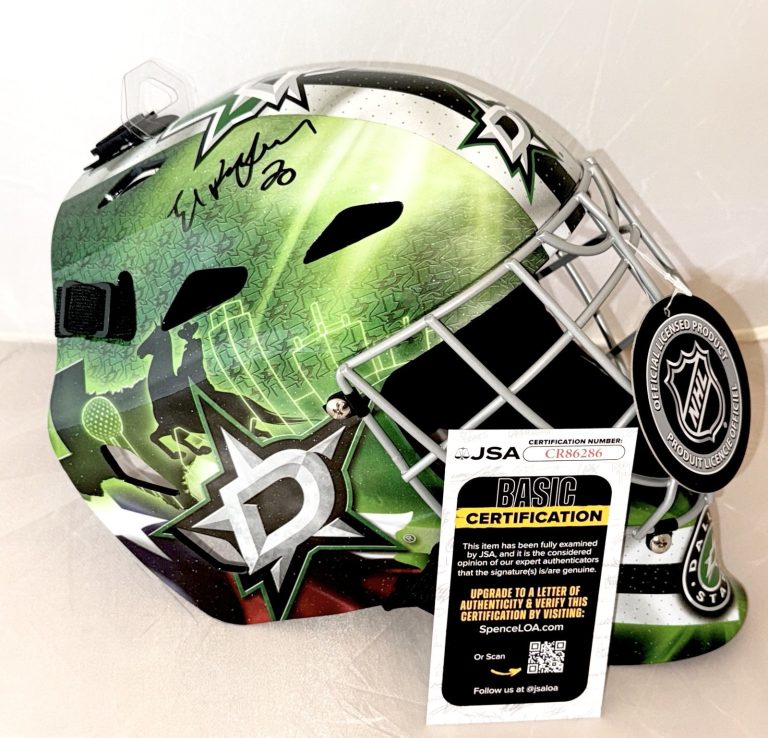Ed Belfour signed Dallas Stars Full Size Goalie Mask autographed JSA