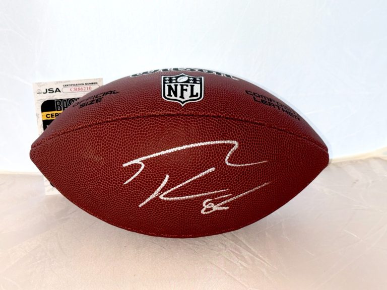 George Kittle San Francisco 49ers signed NFL Football autographed JSA
