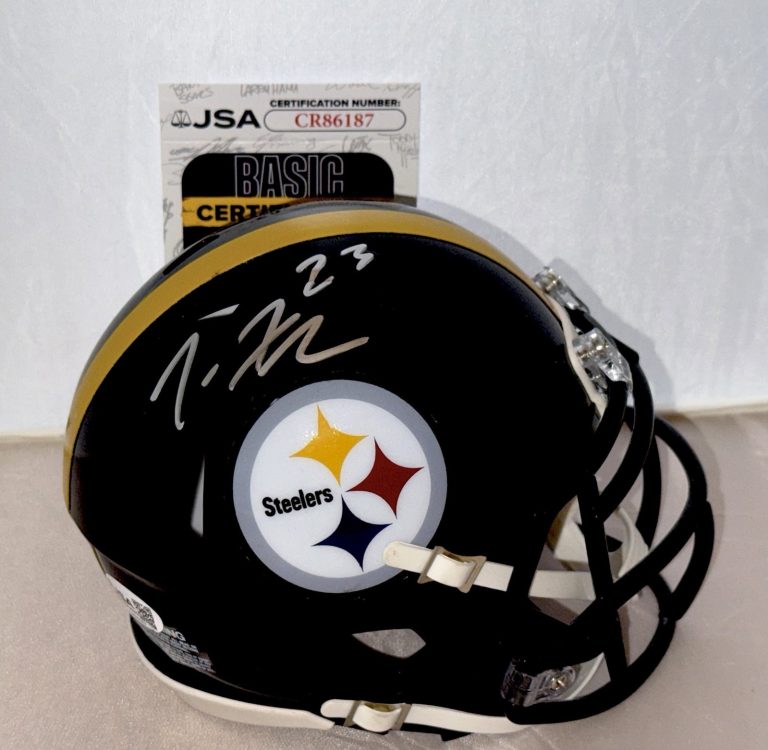 Joe Haden signed Pittsburgh Steelers mini helmet autographed JSA