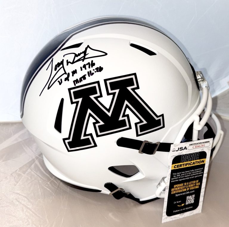 Tony Dungy signed Minnesota Golden Gophers Full Size Helmet autographed JSA