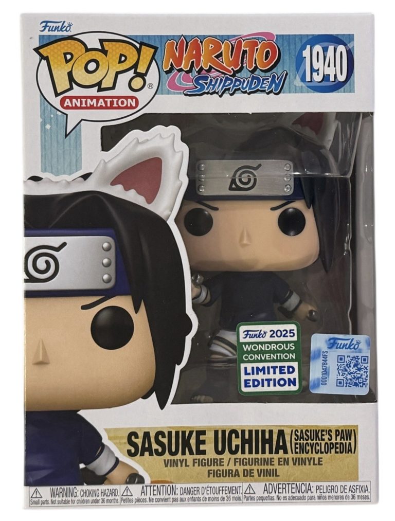 Funko Pop Animation Naruto Shippuden - Sasuke Uchiha #1940 WonderCon + Protector
