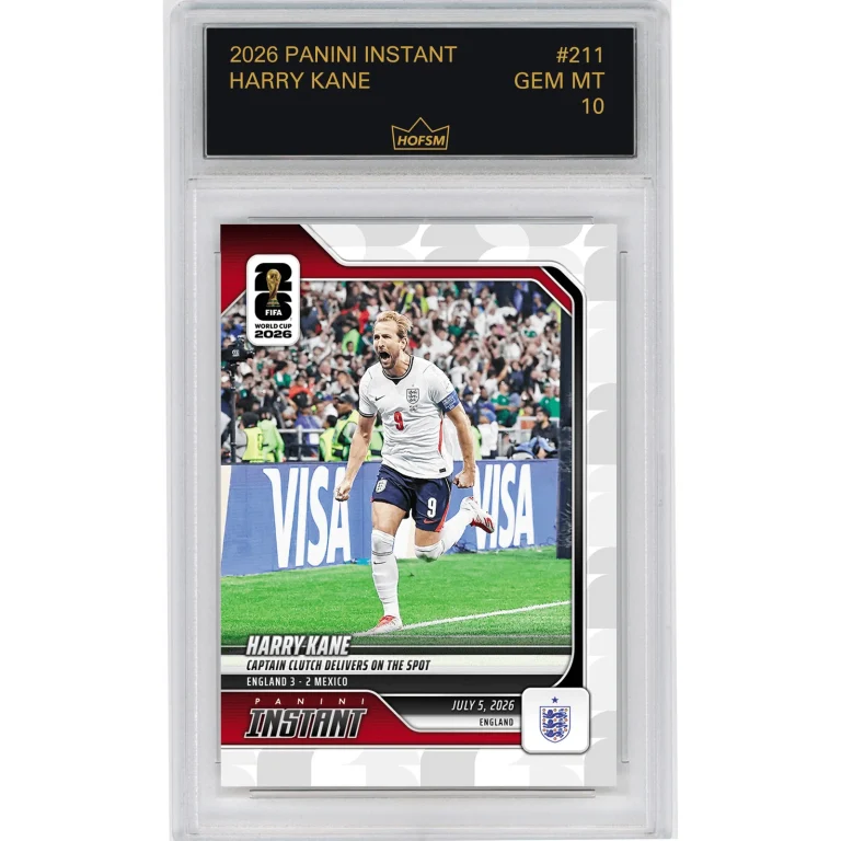 Graded 2026 Panini Instant FIFA WC Harry Kane #211 Soccer Card HOFSM 10