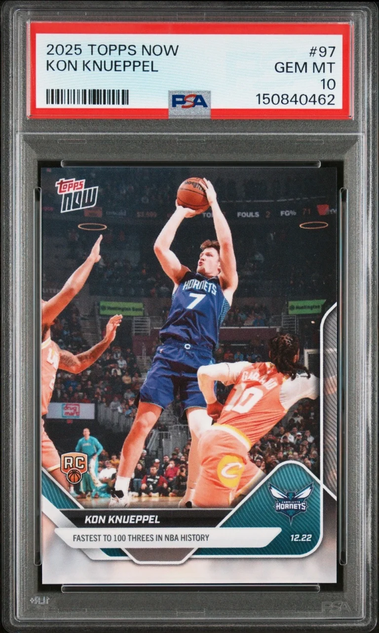 Graded 2025 Topps Now Kon Knueppel #97 Rookie RC Basketball Card PSA 10