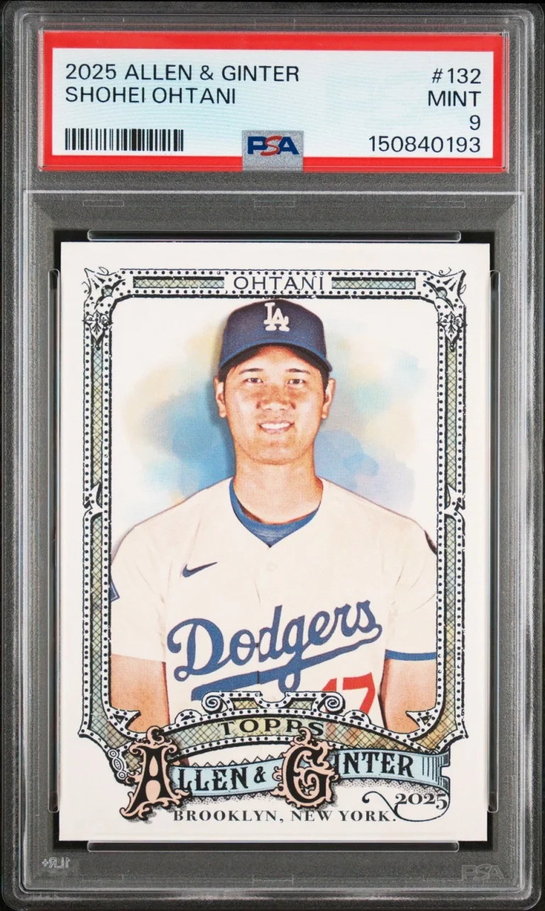 Graded 2025 Topps Allen & Ginter Shohei Ohtani #132 Baseball Card PSA 9