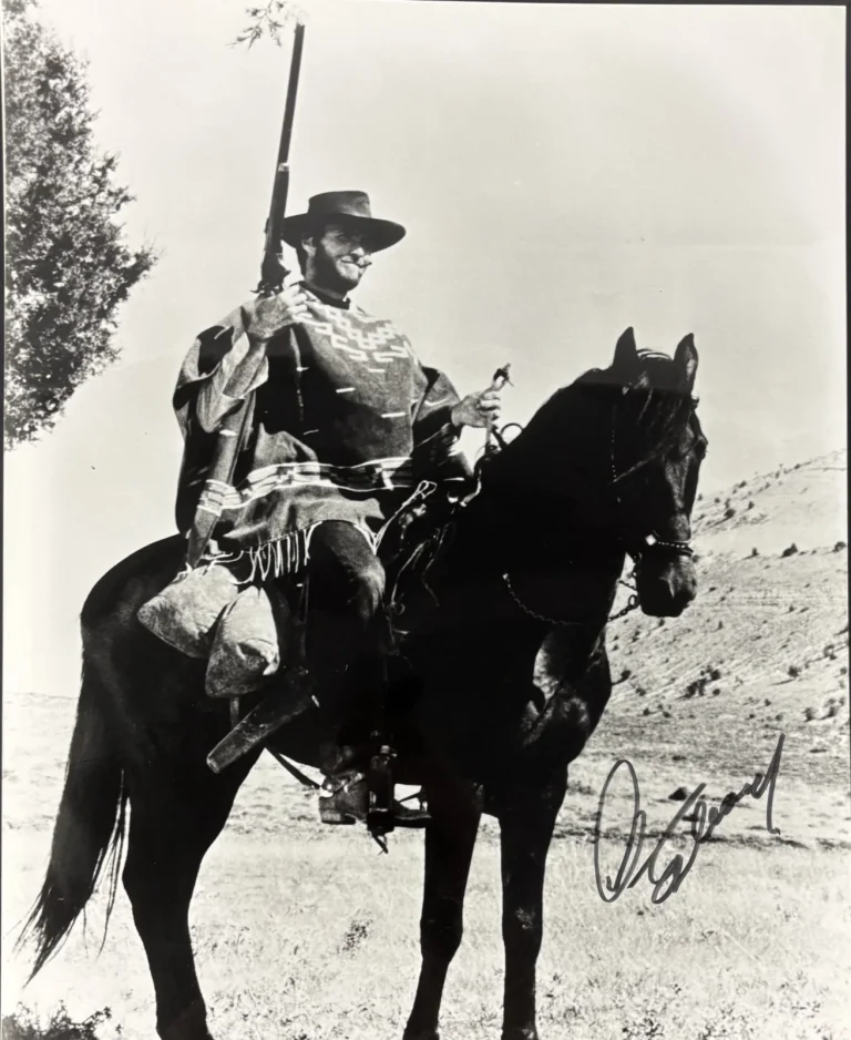 Clint Eastwood Signed 16x20 Photograph Rawhide Beckett BAS LOA