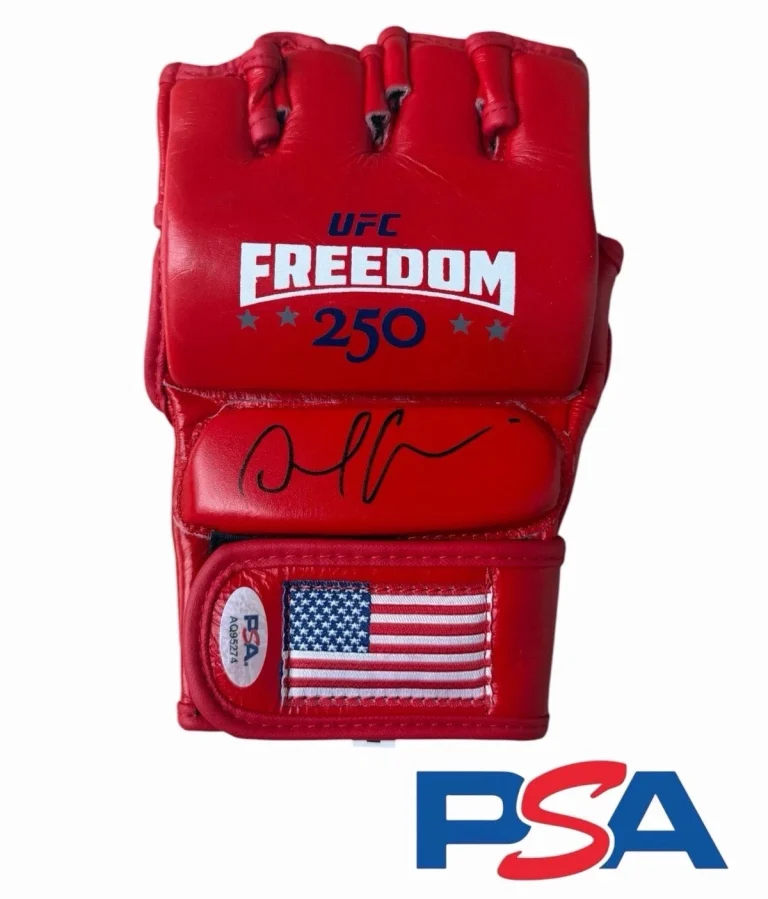 Daniel Cormier Signed 2026 UFC Freedom 250 Fight Glove PSA AUTO USA WHITE HOUSE