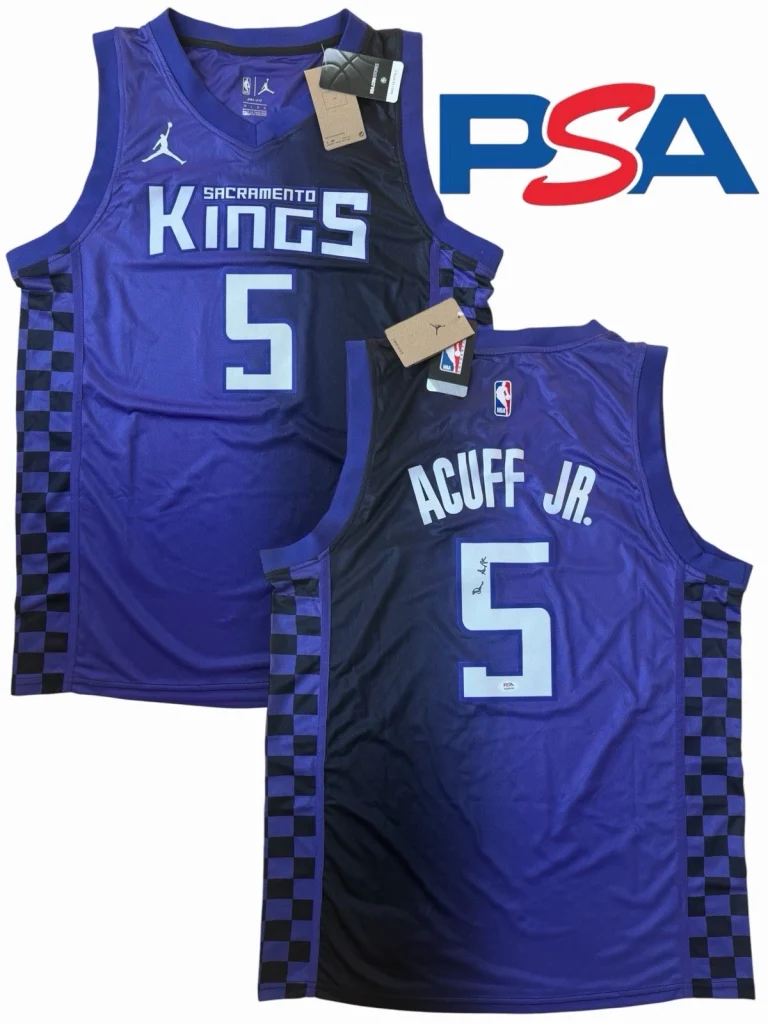 Darius Acuff Jr. Signed 2026 Rookie Sacramento Kings #5 Jersey PSA/DNA AUTO