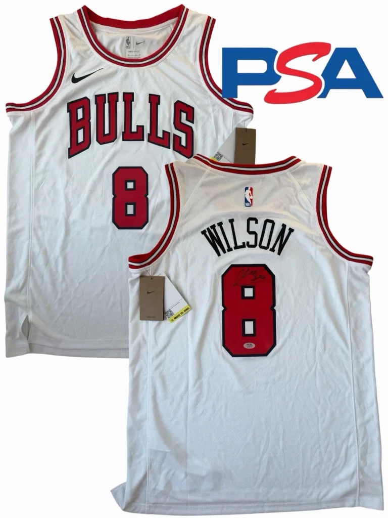 Caleb Wilson Signed Autographed 2026 Rookie Chicago Bulls #8 Jersey PSA/DNA AUTO
