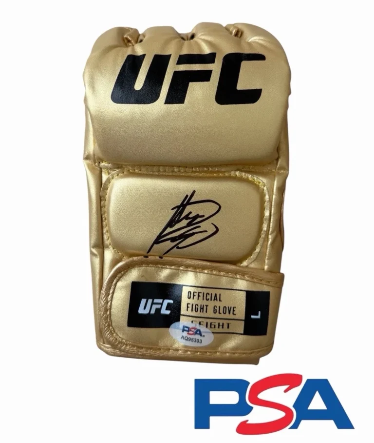 Rashad Evans Signed Autographed UFC Gold Fight Glove PSA/DNA AUTO SUGA