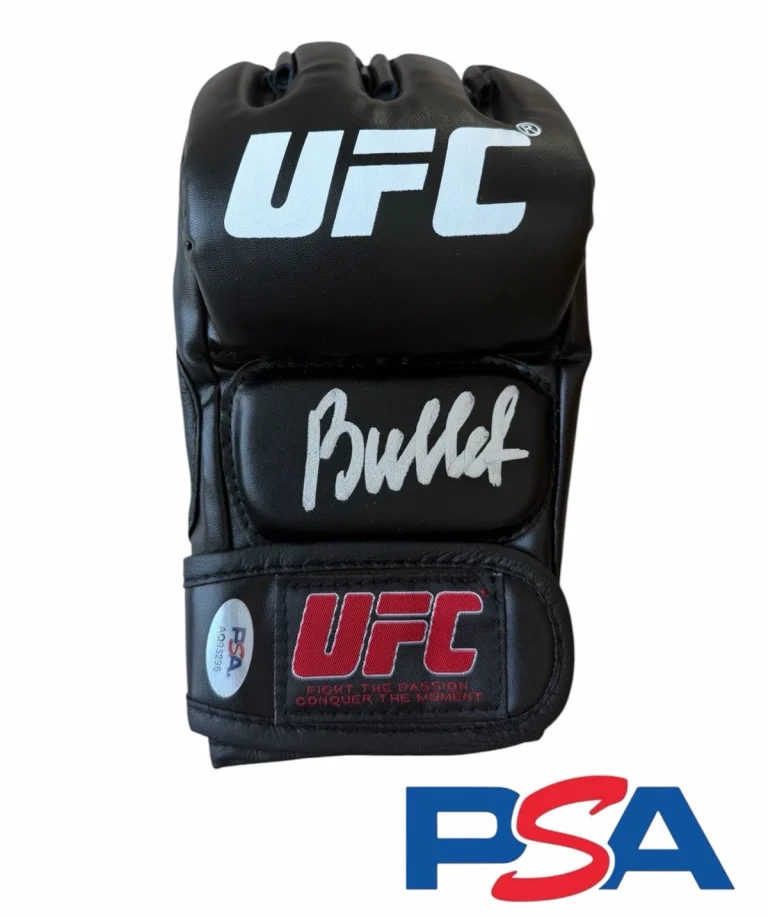 Valentina Shevchenko Signed Autographed UFC Fight Glove PSA AUTO THE BULLET