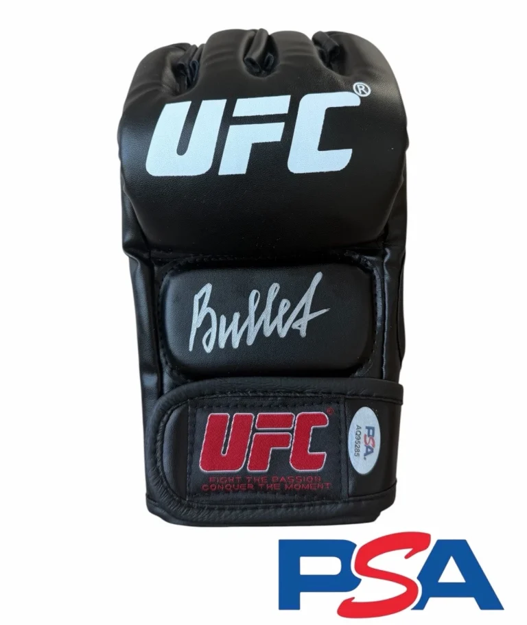 Valentina Shevchenko Signed Autographed UFC Fight Glove PSA AUTO THE BULLET
