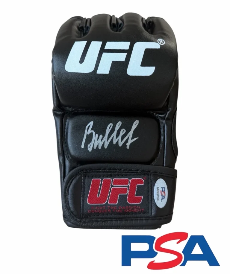 Valentina Shevchenko Signed Autographed UFC Fight Glove PSA AUTO THE BULLET