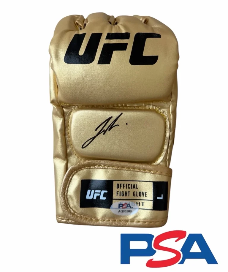 Joshua Van Signed Autographed UFC Gold Fight Glove PSA/DNA AUTO THE FEARLESS