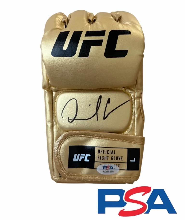 Daniel Cormier Signed Autographed UFC Fight Gold Glove PSA AUTO MMA LEGEND DC