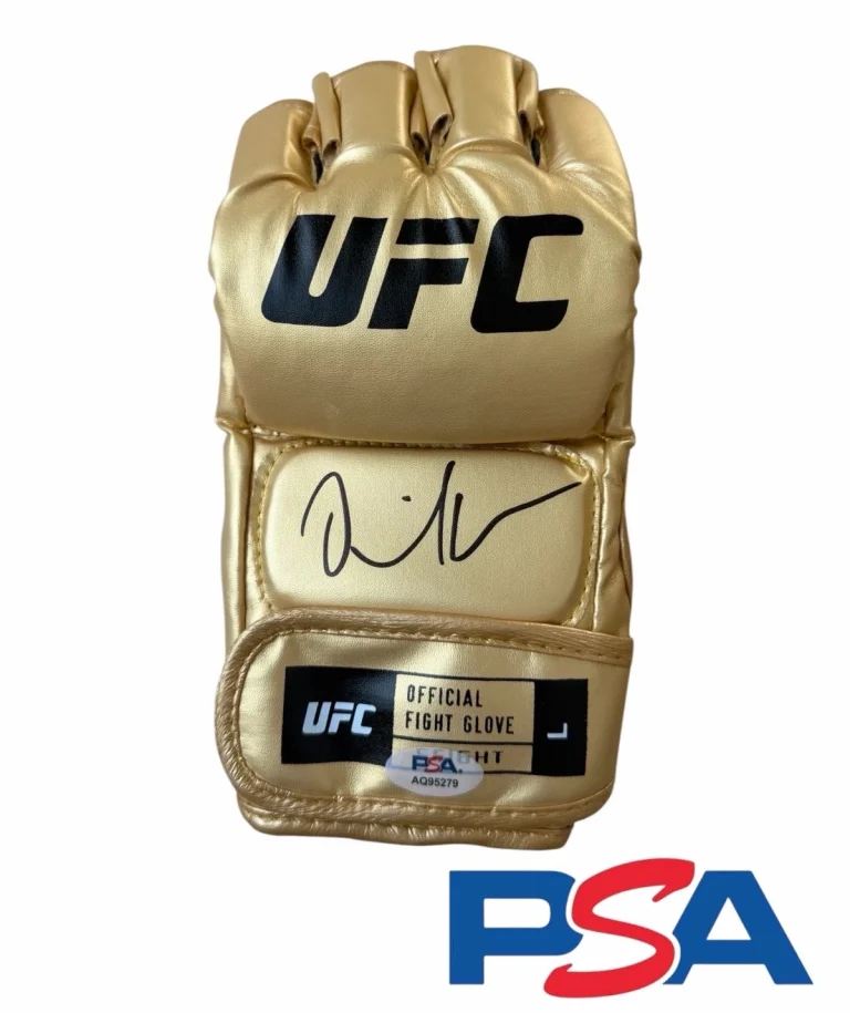 Daniel Cormier Signed Autographed UFC Fight Gold Glove PSA AUTO MMA LEGEND DC