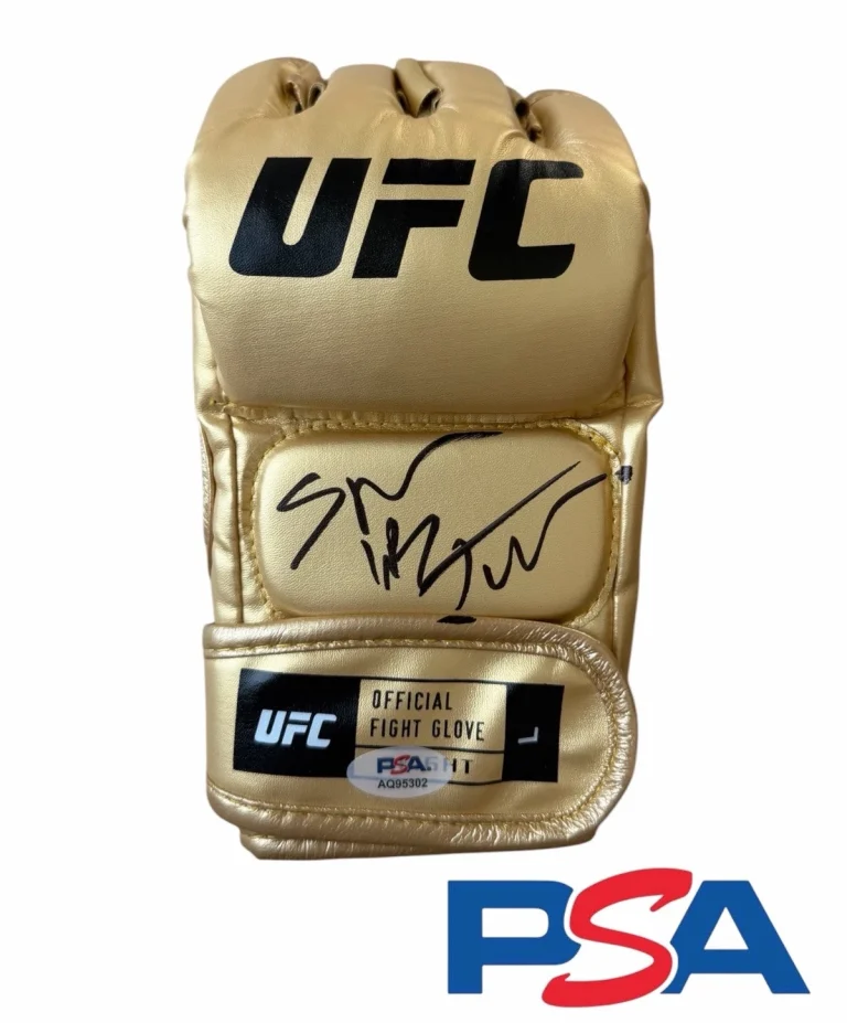 Stephen Thompson Signed Autographed UFC Fight Gold Glove PSA AUTO WONDERBOY