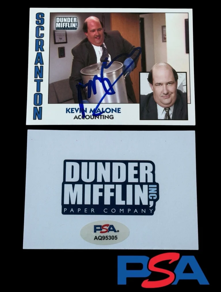Brian Baumgartner Signed Kevin Malone The Office Rookie Card PSA/DNA AUTO RC