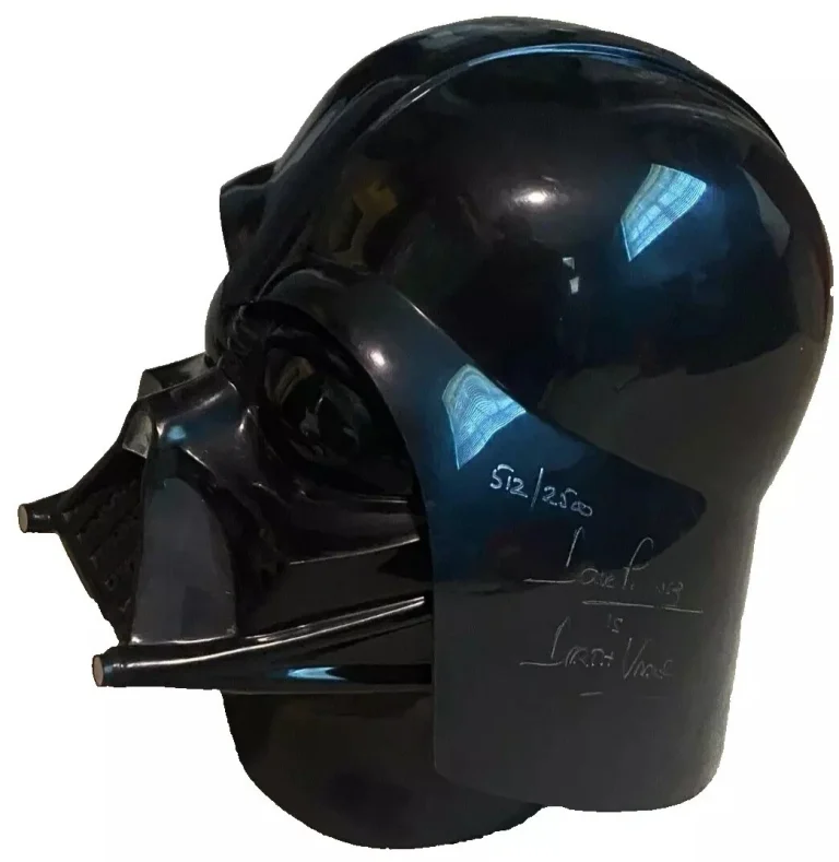 David Prowse Signed Auto Star Wars Full Size Darth Vader Helmet GRAD
