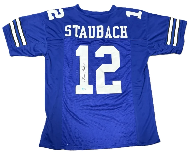 Roger Staubach Signed Auto Dallas Cowboys Jersey Beckett BAS NFL Hall of Fame