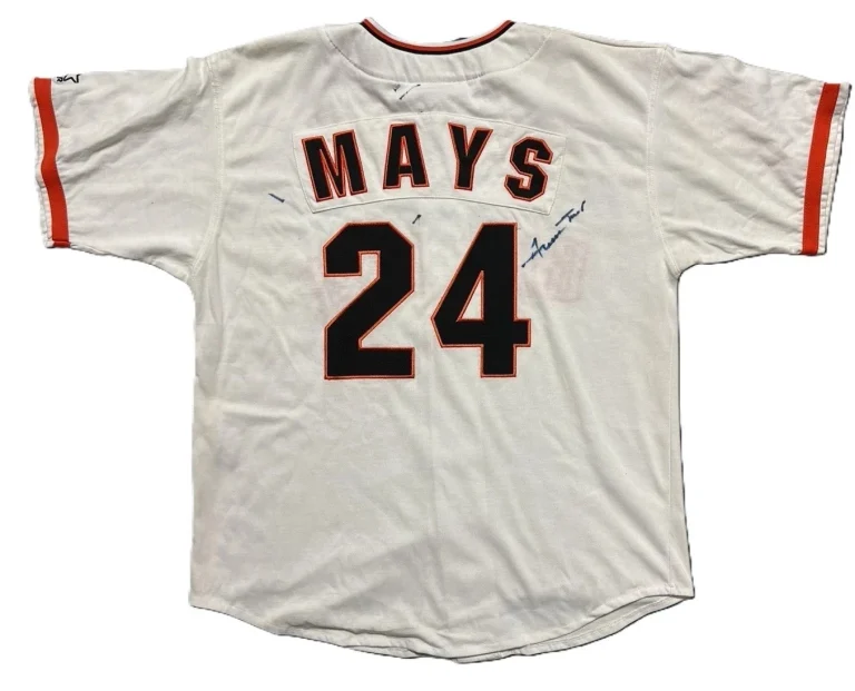 Willie Mays Signed Auto San Francisco Giants Starter Jersey JSA MLB HOF