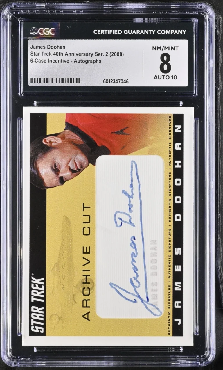 2008 Star Trek 40th Case Incentive Autographs James Doohan /150 Signed CGC 8