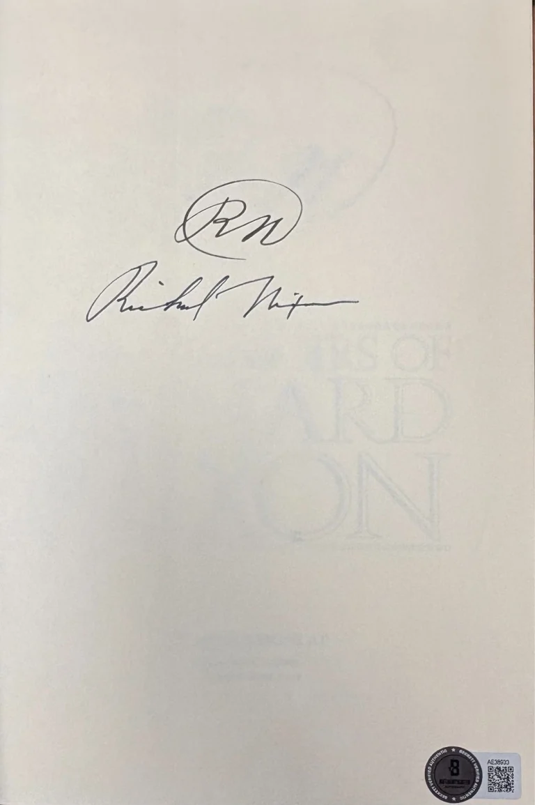 President Richard Nixon Signed RN 1st Edition Hardcover Book Beckett/BAS LOA