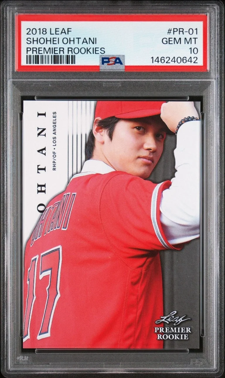Graded 2018 Leaf Shohei Ohtani #PR-01 Premium Rookie RC Card PSA 10 Mint