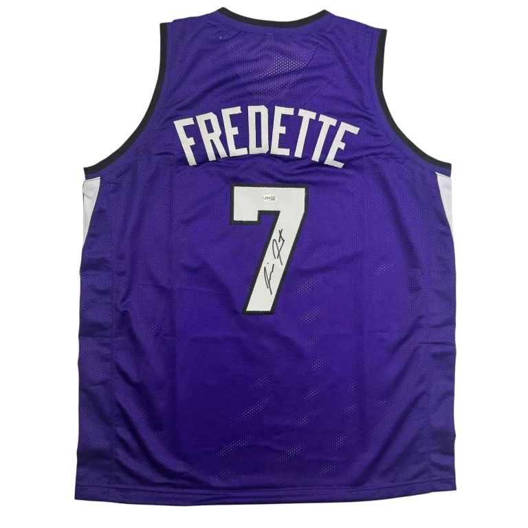 Autographed/Signed Jimmer Fredette Sacramento Purple Jersey JSA COA