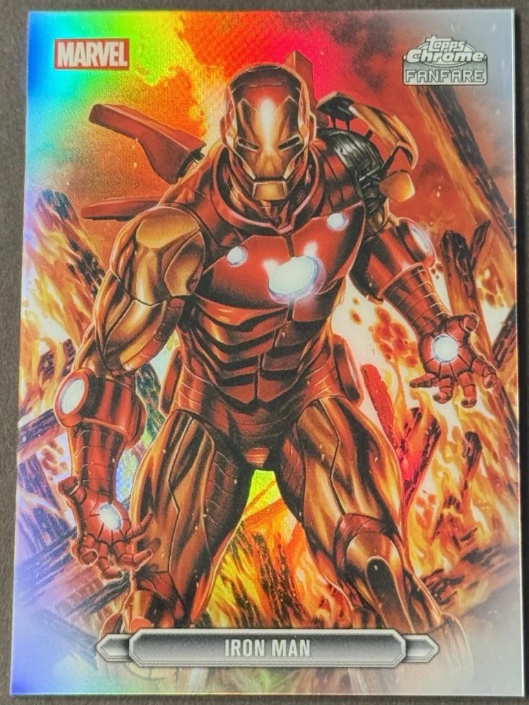 2026 Topps Chrome Marvel Comics #FF-22 Iron Man Fanfare