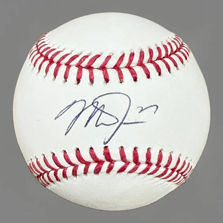 Los Angeles Angels Mike Trout Signed Autographed OML Baseball Auto PSA/DNA