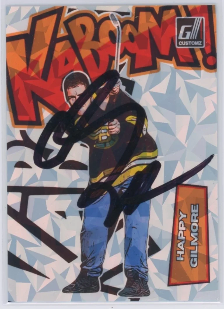 Adam Sandler Signed Custom Kaboom Happy Gilmore Rookie Card PSA AUTO