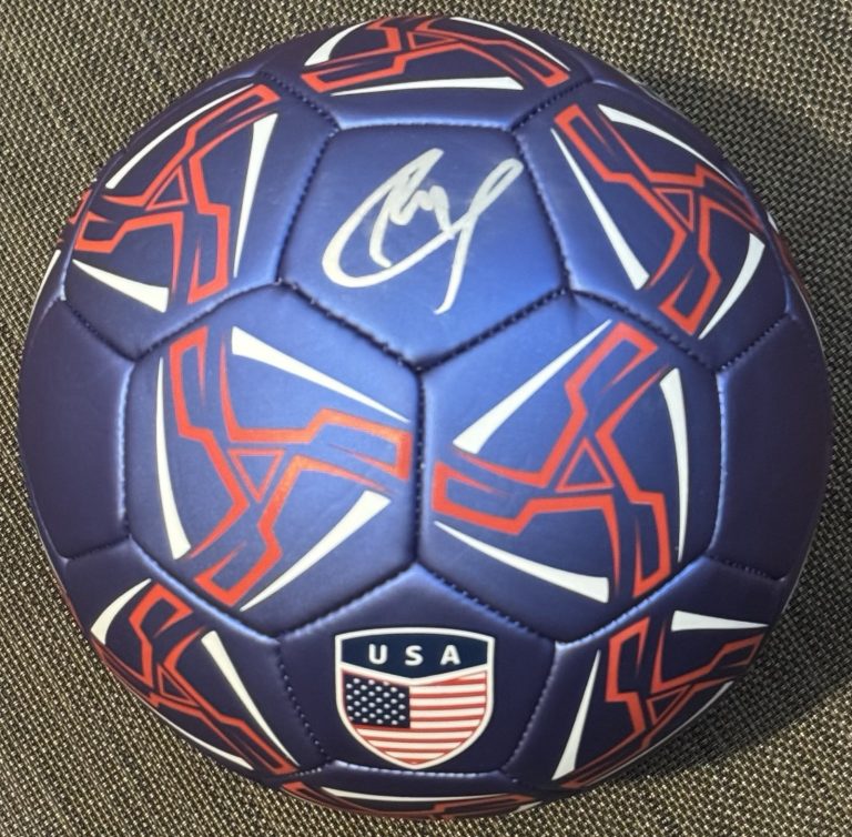 Christian Pulisic Signed Autographed Team USA Size 5 Soccer Ball JSA Captain