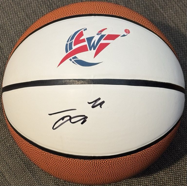 Trae Young Signed Autographed Washington Wizards Logo Basketball JSA COA