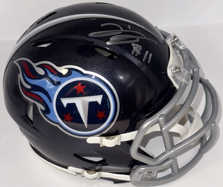 Jermaine Johnson II Signed Autographed Tennessee Titans Mini Helmet PSA/DNA COA