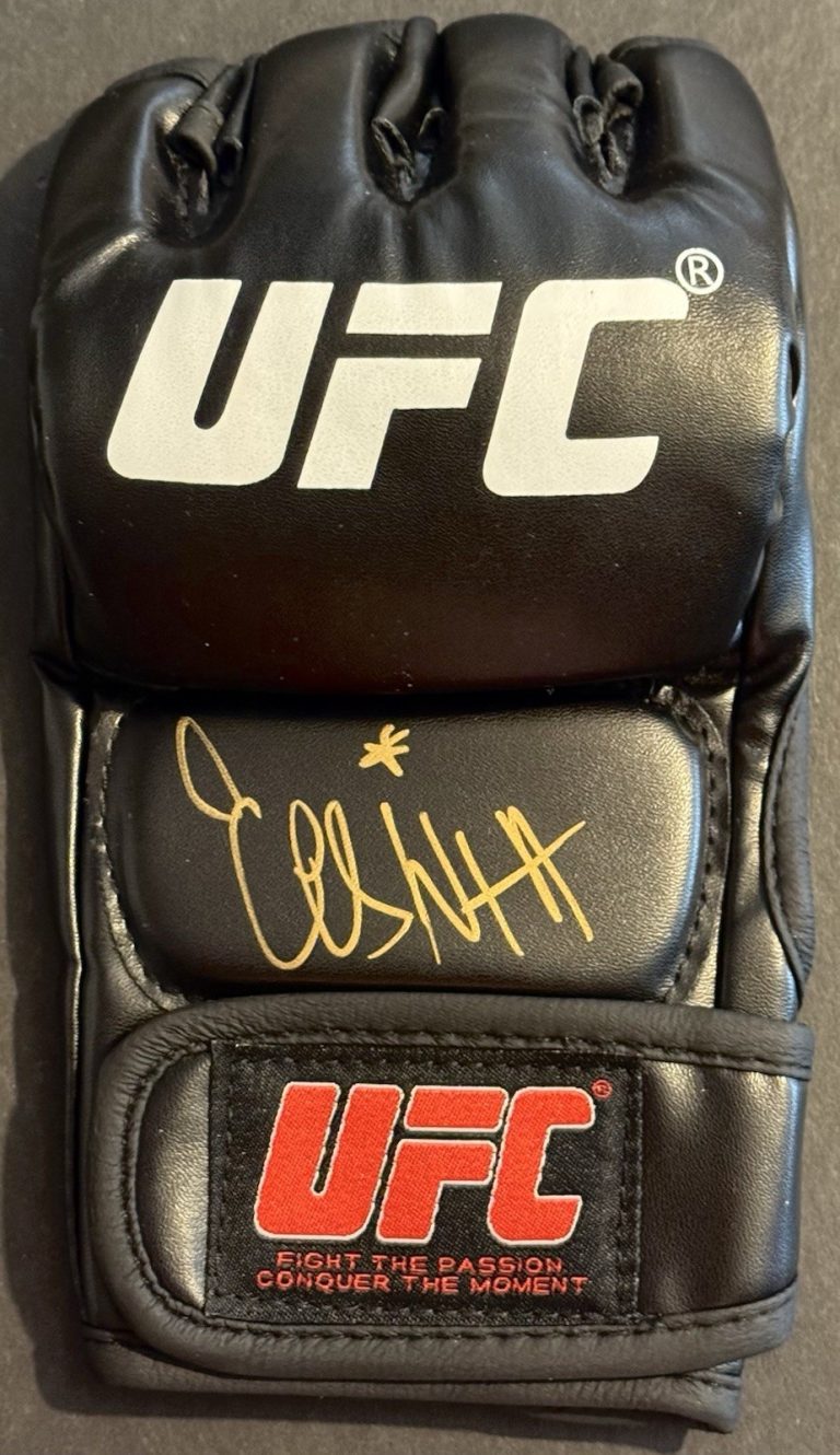 Cesar Almeida Signed Autographed UFC Fight Glove PSA/DNA COA